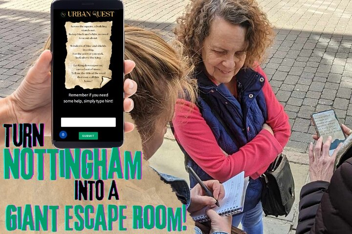Turn Nottingham Into a giant outdoor escape room from your mobile phone!